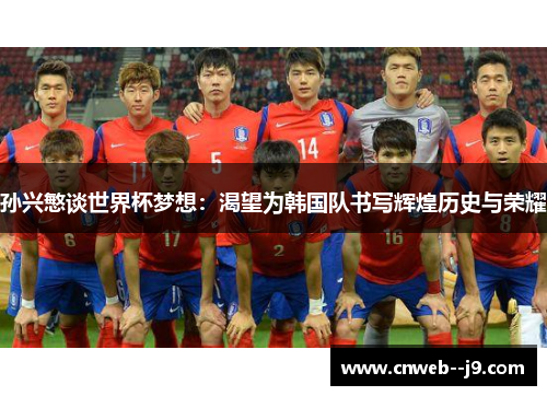 孙兴慜谈世界杯梦想：渴望为韩国队书写辉煌历史与荣耀